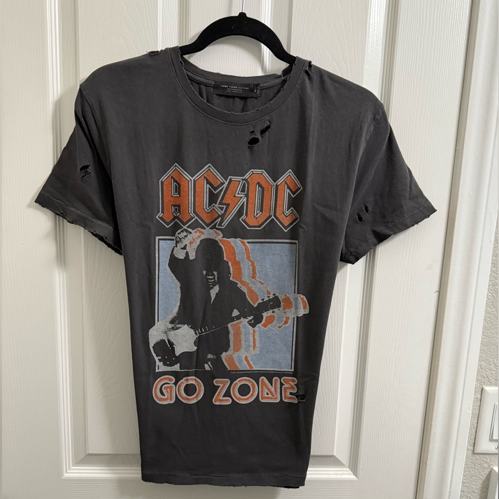 Junk Food Clothing Black AC/DC Graphic Tee